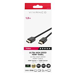 Vivanco Ultra High Speed 8K HDMI Cable 1M - Black