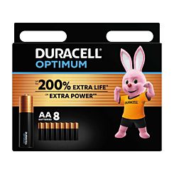 Duracell Optimum AA Batteries Pack of 8