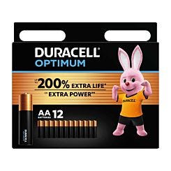 Duracell Optimum AA Batteries Pack of 12