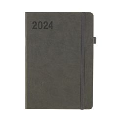 Ryman Soft Touch Diary A5 Week To View 2024 Grey