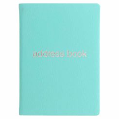 Letts Dazzle A6 Address Book Turquoise