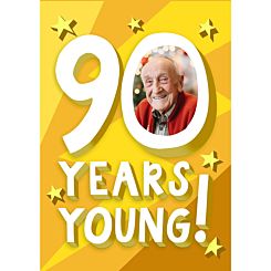 90 Years Young Photo Card