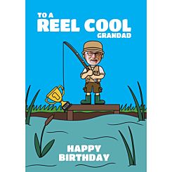 Reel Cool Grandad Photo Card