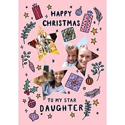To My Star Daughter Photo Card
