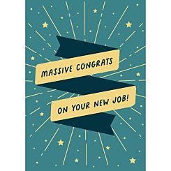 Massive Congrats On Your New Job!-New job Card