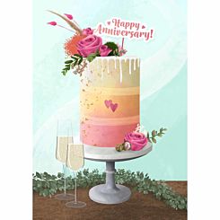 Happy Anniversary Cake,Card
