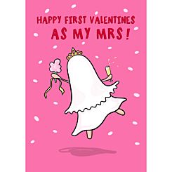 Happy Valentines As My Mrs Card