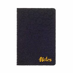 Black and Gold A5 Glitter Notebook
