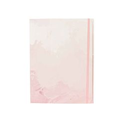 Eden Pink Gold Paper File with Elastic Binding