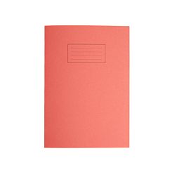 Silvine Exercise Book A4 80pg Ruled 75gsm Red