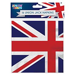 Jubilee Union Jack 3 ply Napkins Pack of 16