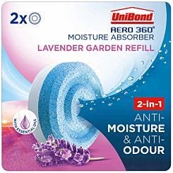 Unibond Aero 360 Moisture Absorber Lavender Refills Pack of 2