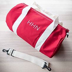 Personalised Gym Kit Bag in Red