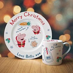 Personalised Peppa Pig Santa Treat Set