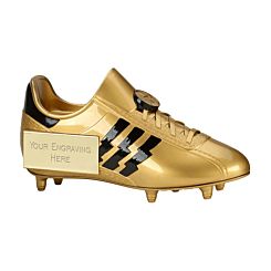 Personalised Tower Football Gold Boot Trophy 19 cm