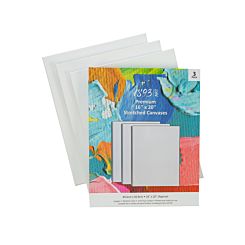 1893 Pack of 3 16x20 Inch Canvases in White