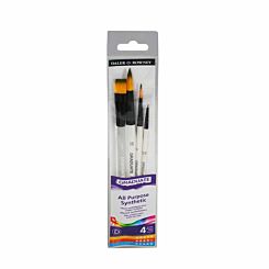 Daler Rowney Graduate Synthetic Watercolour Brush Set of 4